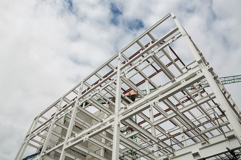 Aluminium aluminium ditangguhkan perancah dinding eksterior pemeliharaan bangunan pencakar langit